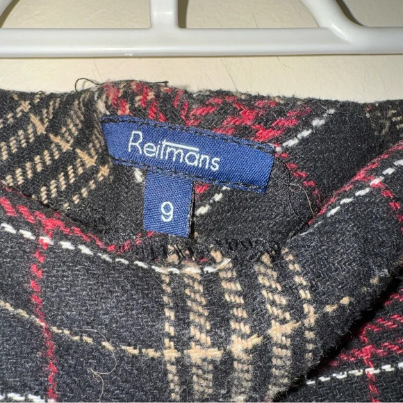 Women’s Vintage Wool Plaid Wrap Mini Length Preppy Formal Hoilday Skirt Size: 9 - Picture 7 of 15